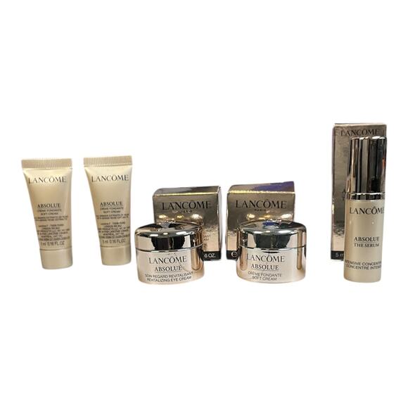 LANCOME Absolue Eye Cream, The Serum, Soft Cream 5x .16oz Set Minis NEW High End - Picture 1 of 4